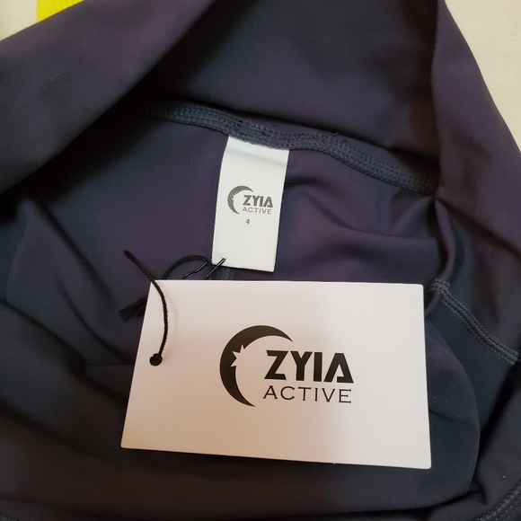 New Zyia Neon Yellow Parallel Luxe Hi-Rise 7/8 24" Size 4 - Picture 12 of 14